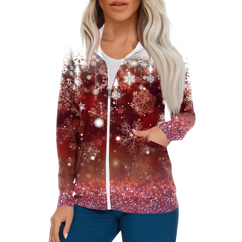 Women Long Sleeve Pattern Pocket Working Stand-up Collar Single-breasted Protective Overalls Cardigan Jacket Top