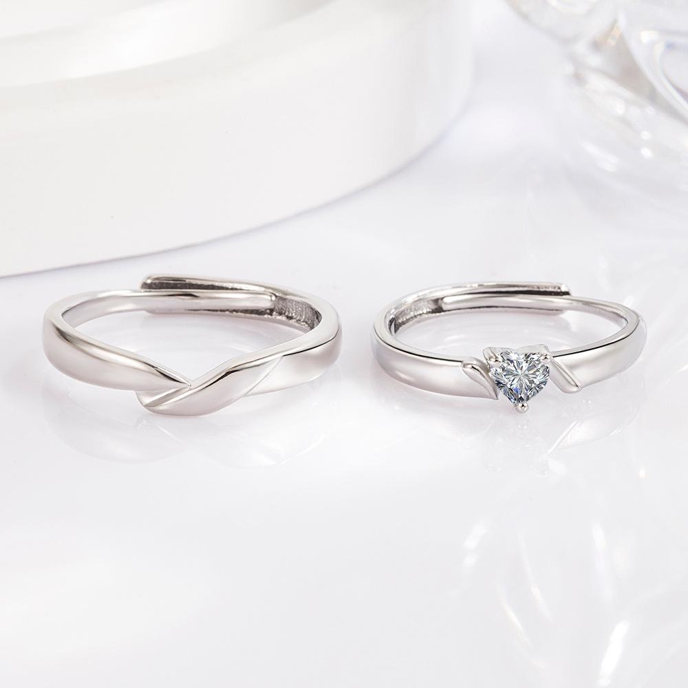 Mobius Design Funkelndes Galaxie Qixi-Fest Partnerringe – Modisches und Elegantes Geschenk