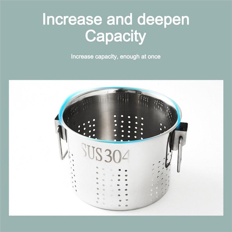 A25F-Stainless Steel Vegetable Stuffing Squeezer 1.5L Manual Dumpling Stuffing Squeezer Vegetable Drainer