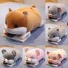 Cute Cartoon Pig Mouse Hamster Bed Pillow Girls Office Lunch Plush Gift Toy