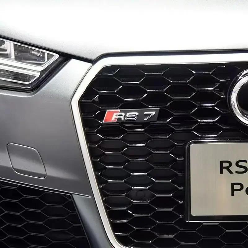 ABS Auto Frontgrill Emblem Logo Exterieur Modifikation Zubehör für Audi S4 S3 S5 S6 S7 S8 RSQ3 RSQ4 RSQ5 RSQ6 RSQ7RSQ8 Emblem