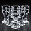 6pcs/7pcs Set Small Wine Glass One Beaker Glass Wine Dispenser Wine Pot Spirit Baijiu Cups Wine Set Household Mini Shot Glasses