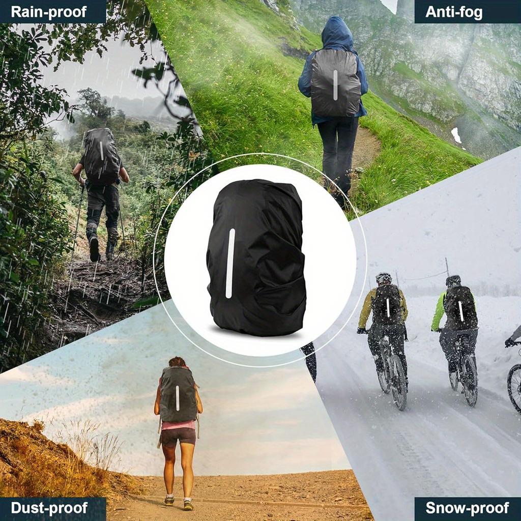 Outdoor Sport Waterproof Backpack Cover Night Cycling Reflective Bag Cover Outdoor Camping Hiking Anti-Theft Ultralight Bag Case