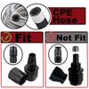 2X Universal 4AN 6AN 8AN 10AN 12AN Straight 0 45 90 180 Degree Swivel Hose End Fittings Adapter For CPE Oil Fuel Gas Hose Line