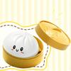 Squishy Steamed Bun Stress Relief Toy Slow Rebound Soft Squeeze Toy Realistic Food Simulation Sensory Fidget Toy for Adults Kids