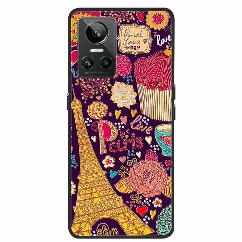 For Realme GT Neo3 5G Case 3D Flower Emboss Soft Silicone Phone Back Cover Case For OPPO Realme GT Neo2 Neo 3 Coque for Bumper