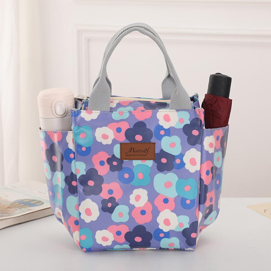 Office Workers Go Out with a Lunch Box Bag Thermal Bento Bag Fashion Handbag Carry Mommy Bag
