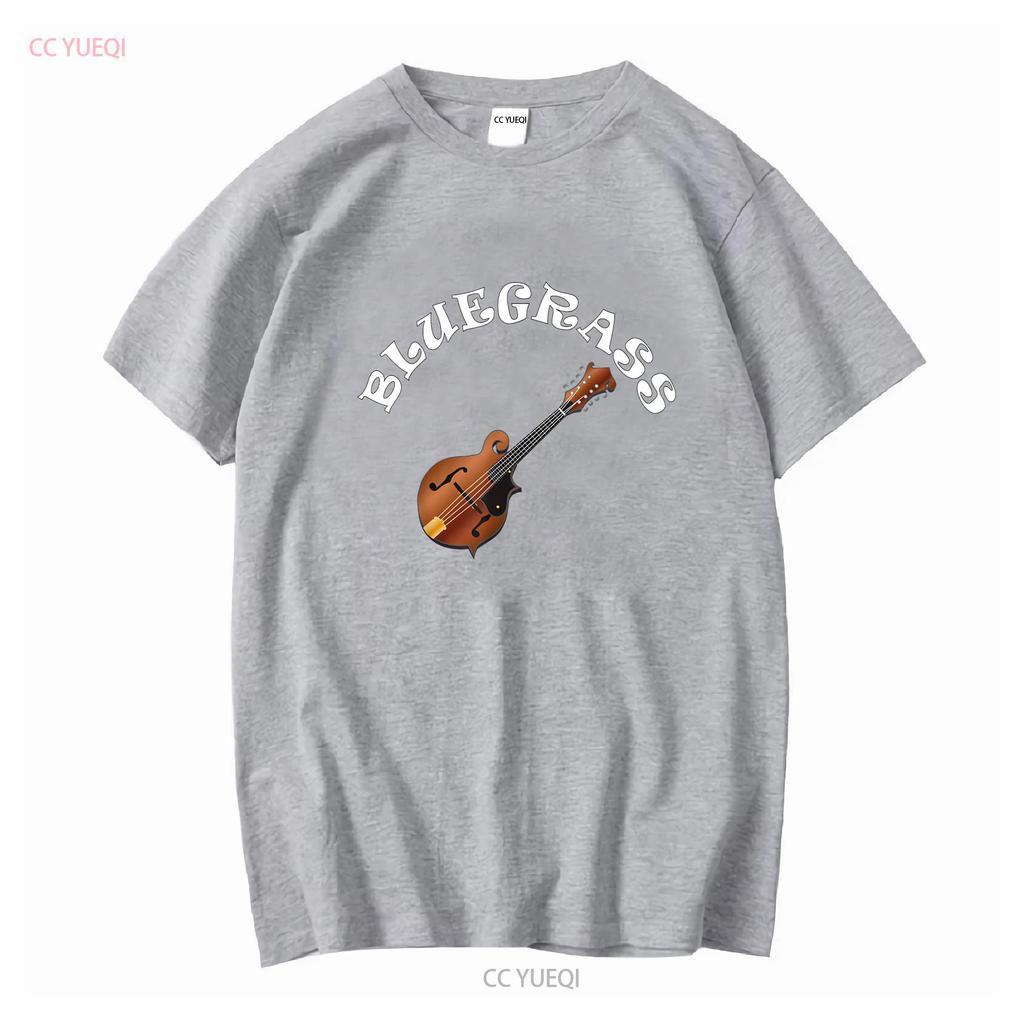 Bluegrass Mandolin T Shirt long or short sleeves vintage Washed Stretched homme fashion Top For Everyday Wear graphic