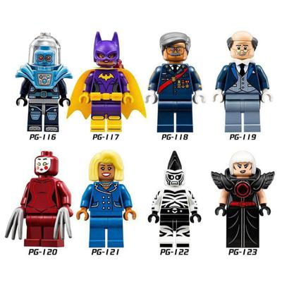 Lego Série Super-Heróis Minifigura Blocos de Montar Mr. Freeze Batgirl Alfred Montado Educacional