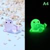 Luminous Seal Marine Animal Ornament Mini Glow Animal Pendant Micro Fish Tank Decoration Landscape Craft Desktop Decoration