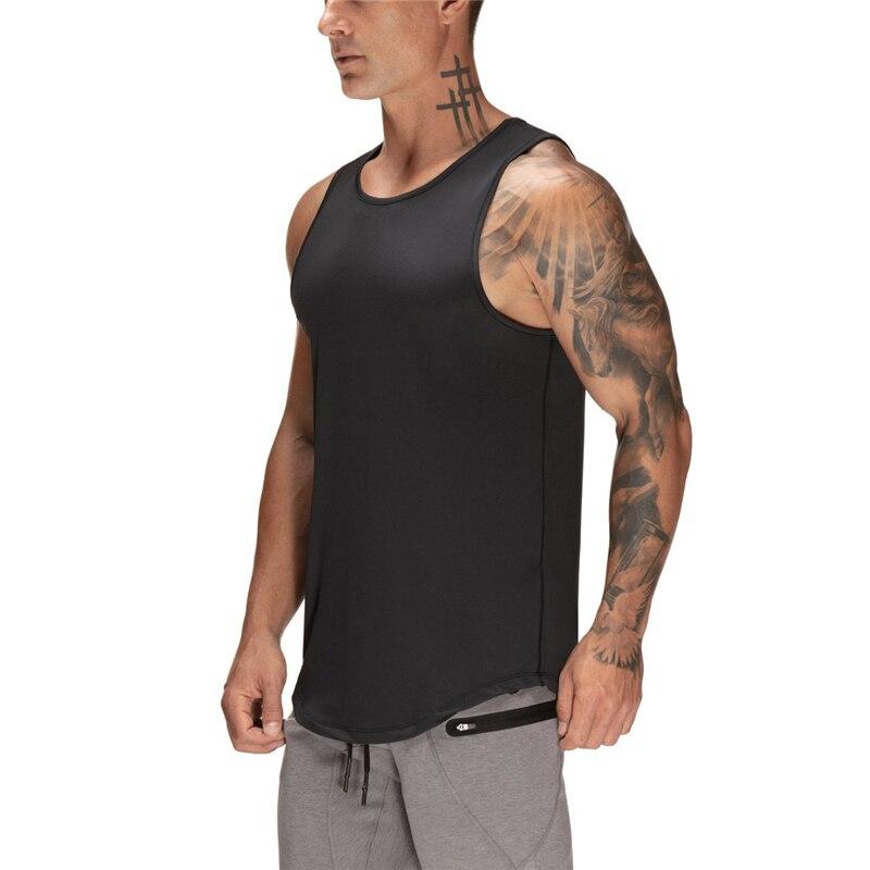 Muscleguys אופנה חדשה בגדי כושר רשת לגברים גופיית ספורט לגברים גופיית פיתוח גוף גופיות אימון חולצת ריצה ללא שרוולים