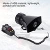 7-Sound Loud Car Warning Alarm Truck Alarm Loudspeaker 12V Siren Air Horn Megaphone Police Firemen Car Horn 110DB