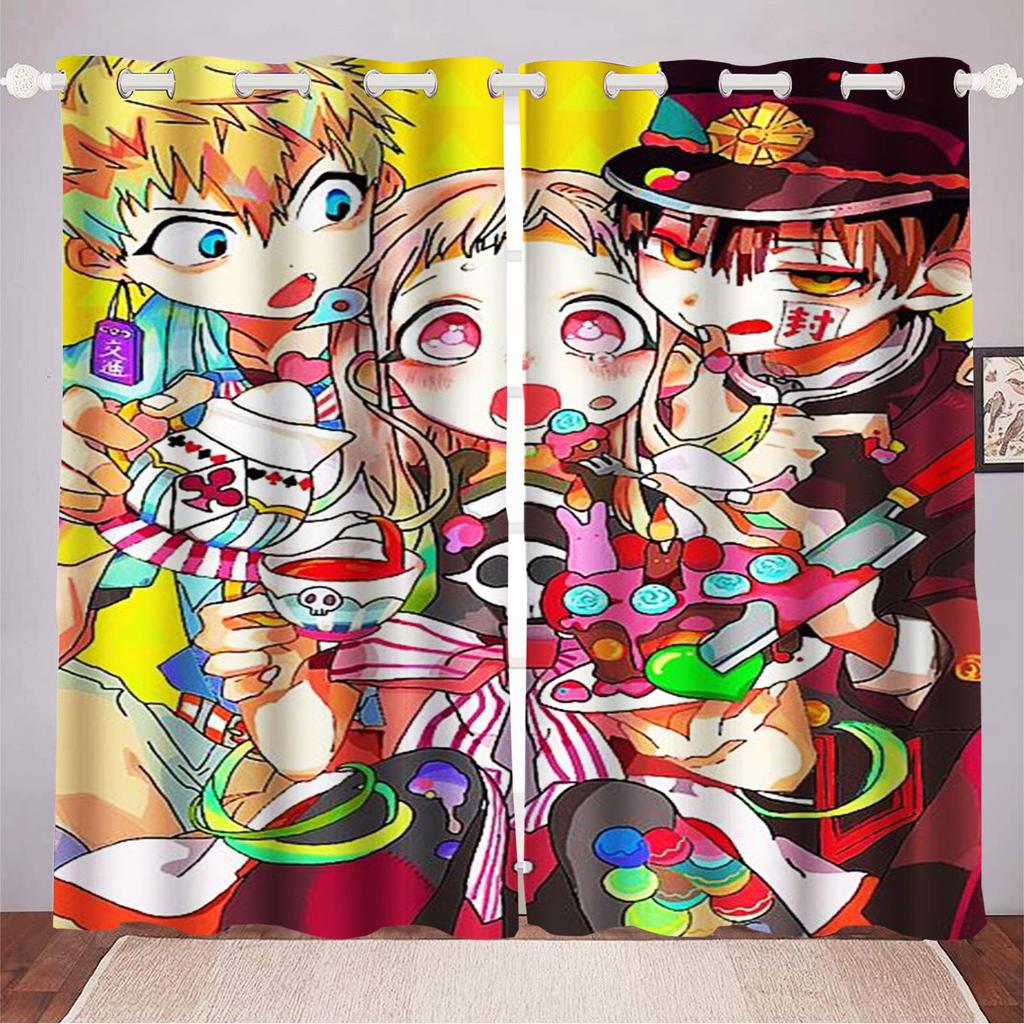Hanako-kun Cerejeira Japonesa Home Decor Kitchen Living Room Bedroom Curtains For Blackout Curtains Christmas Gifts