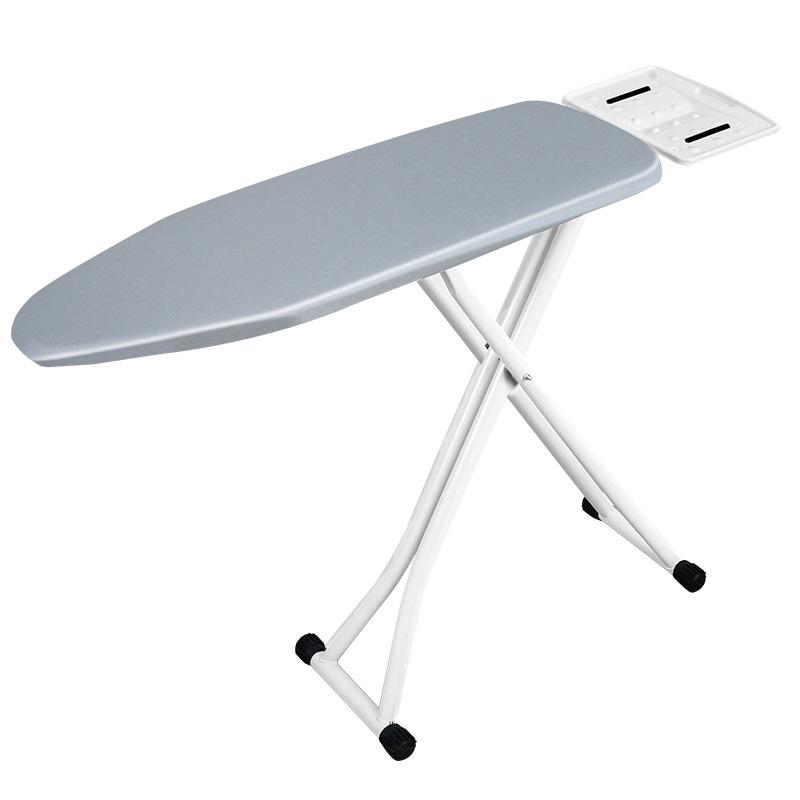 High-End Folding Ironing Board with Electric Iron Pad and Rack