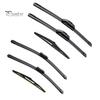 Natural Rubber Wiper Blades Car 3 Piece Set for Mazda CX-5 CX-9 Pre-2017/2017+, 24"+18"+14" Easy Installation Front and Rear Windshield Wipers, Silent