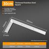 Woodworker Special Stainless Steel 90 Degree Right Angle Triangle Ruler 1Pcs 15/20/30/50CM for Wood Cutting Scribing Positioning
