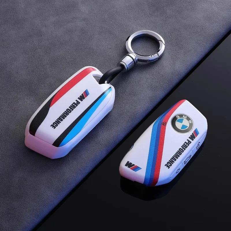 2025 Stile Sportivo TPU Custodia Cover Guscio per Chiave Auto Per BMW X1 U11 X7 X5 G05 LCI I7 IX XM Serie 7 740Li U06 G81 M3 2023 2024 Acce
