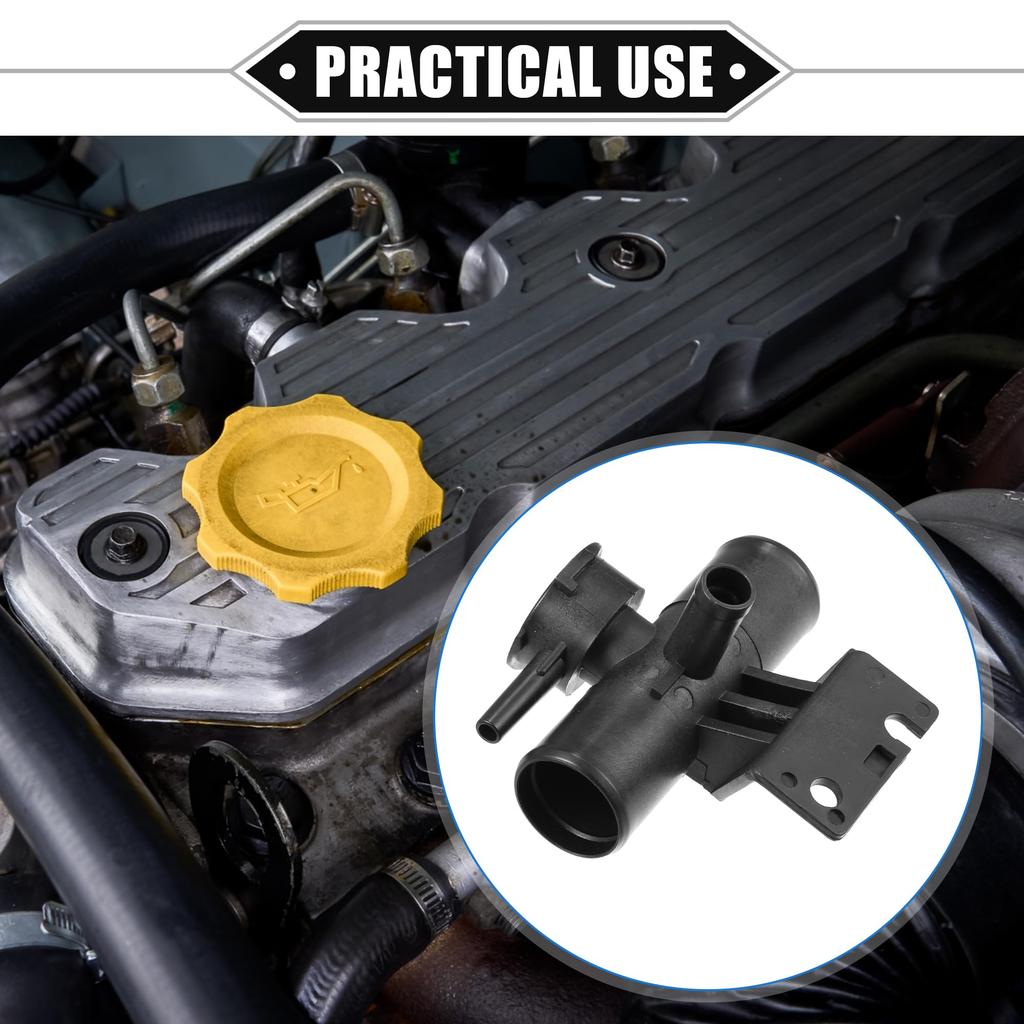 VekAuto Mitsubishi Beccuccio Riempimento Radiatore Senza Tappo per Outlander Sport 2013-2023 Plastica Resistente Nero Interno