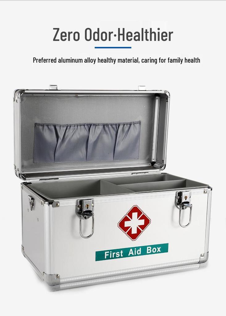 Comprehensive Home & Family First Aid Kit with Emergency Storage Box