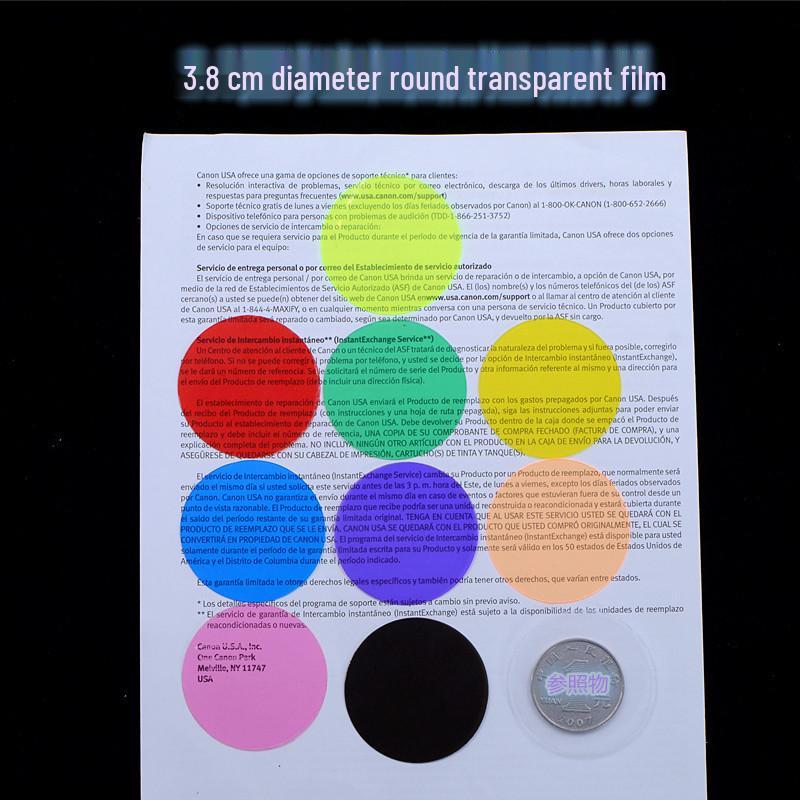 

Прозрачные круглые листы ПВХ толщиной 0,3 мм 10 цветов, полупрозрачный тонкий фильтр для DIY и оригами