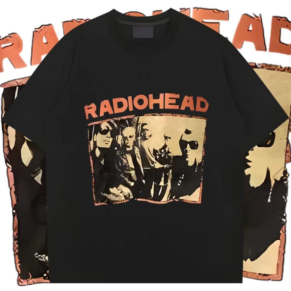 RADIOHEAD Tee Big Size Milk Fiber Clothes Harajuku For Men Woman T-shirt High Quality Loose Tees Fashion Summer Tops