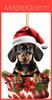 Creative Cute Christmas Dog Car Interior Ornament Acrylic Christmas Tree Decoration Gift