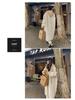 Beige Hooded Lambswool Mid-Length Coat - Thickened Korean Style, Loose Fit, Autumn/Winter Plush Jacket