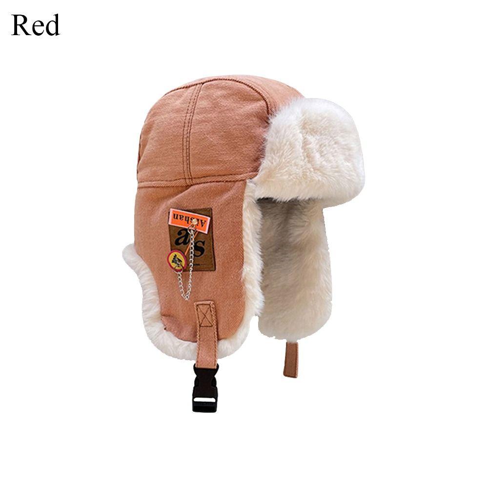 Winter Warm Cossack Cap Plush Lei Feng Hat Fashion Trapper Hat Women Men