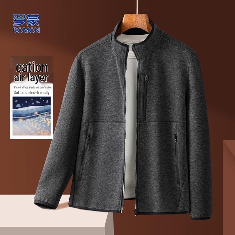 Romon Men s Cationic Thermal Air Layer Stand-Collar Jacket XL