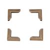20 Pcs Zinc Alloy Book Scrapbooking Albums Menus Folders Collar Corner Protectors Decorative Corner Brackets Furniture Hardware