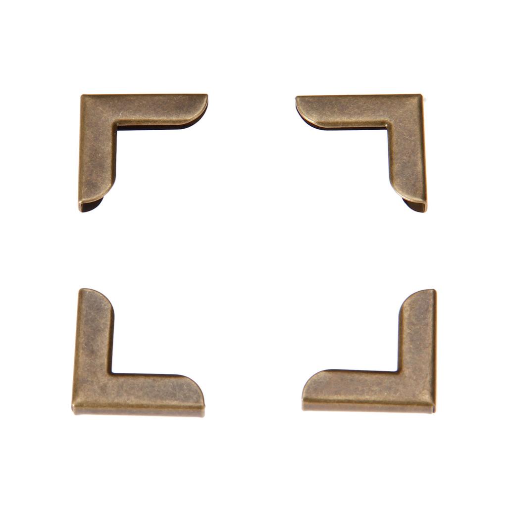 20 Pcs Zinc Alloy Book Scrapbooking Albums Menus Folders Collar Corner Protectors Decorative Corner Brackets Furniture Hardware