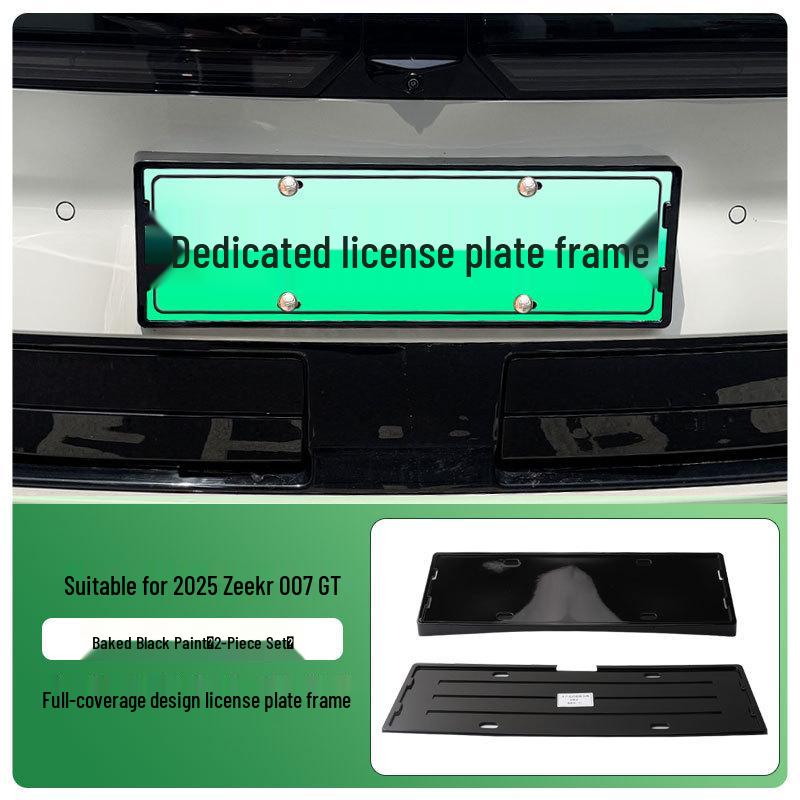 2025 Zeekr 007 GT Nieuwe Energie Groen Kentekenplaathouder