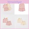 Baby Girl Summer Clothes Set With Floral Pattern For Toddler Girls