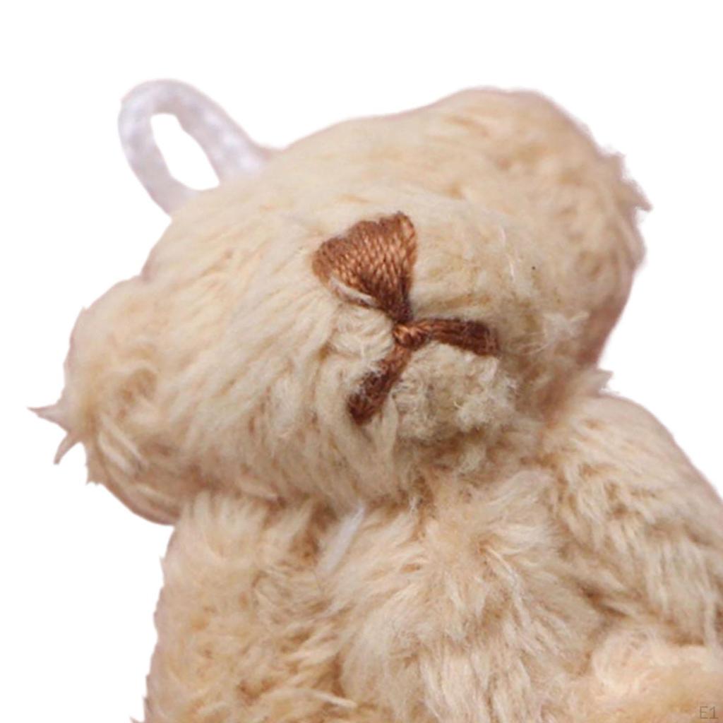 Casă de păpuși Animal miniatura de pluș la scară 1/12 Breloc pentru camera de zi Favor de petrecere Ursuleț mic
