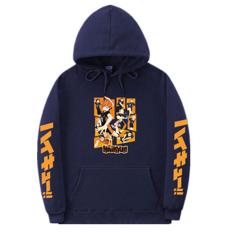 Haikyuu Haikyuu Haikyuu Cartoon Day Anime Loose Hooded Sweatshirt Sweatshirt