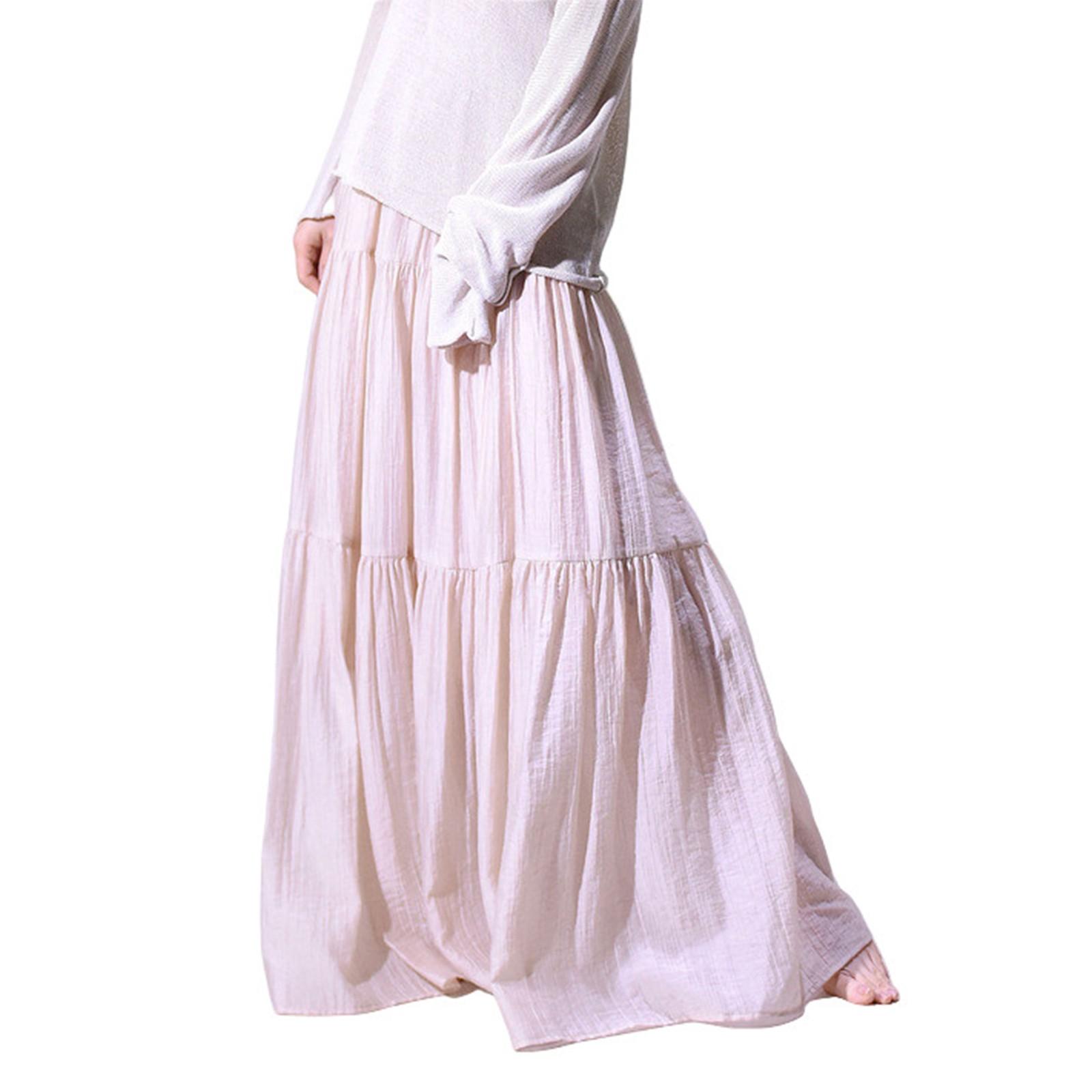 

Женская длинная юбка с большой подвеской Юбка-торт Юбка One Size бежевый