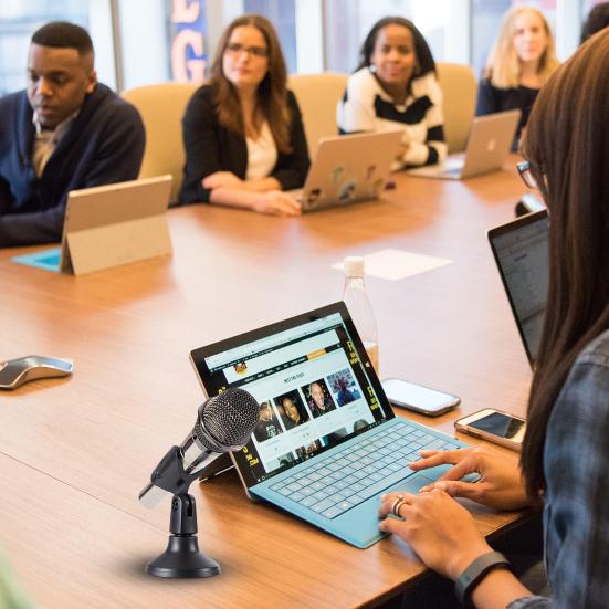 Microphone Holder 360 Universal Lightweight Desktop Degree Rotation Wireless Condenser Microphone Bracket