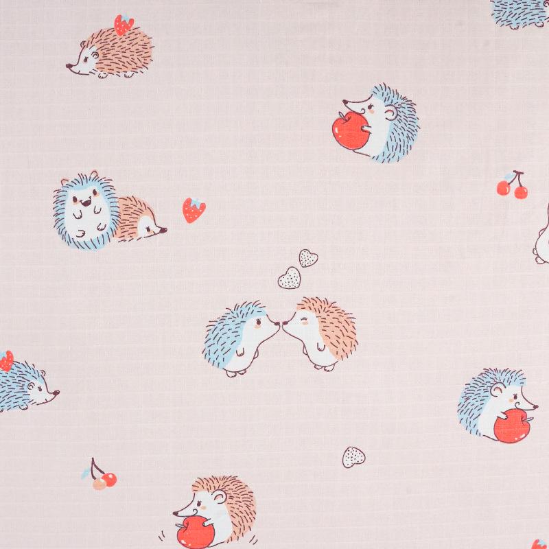 Baby Cotton Double-Layer Gauze Swaddle: Cartoon Towel Blanket & Sleepwear for Newborns - Spring/Summer