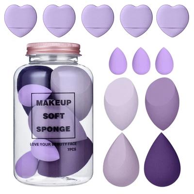 12 Stück Make-up Schwamm Puderquasten Set Kosmetik Puderquaste Creme Concealer Foundation Puder Trocken Nass Make-up Blender Frauen Make-up Zubehör