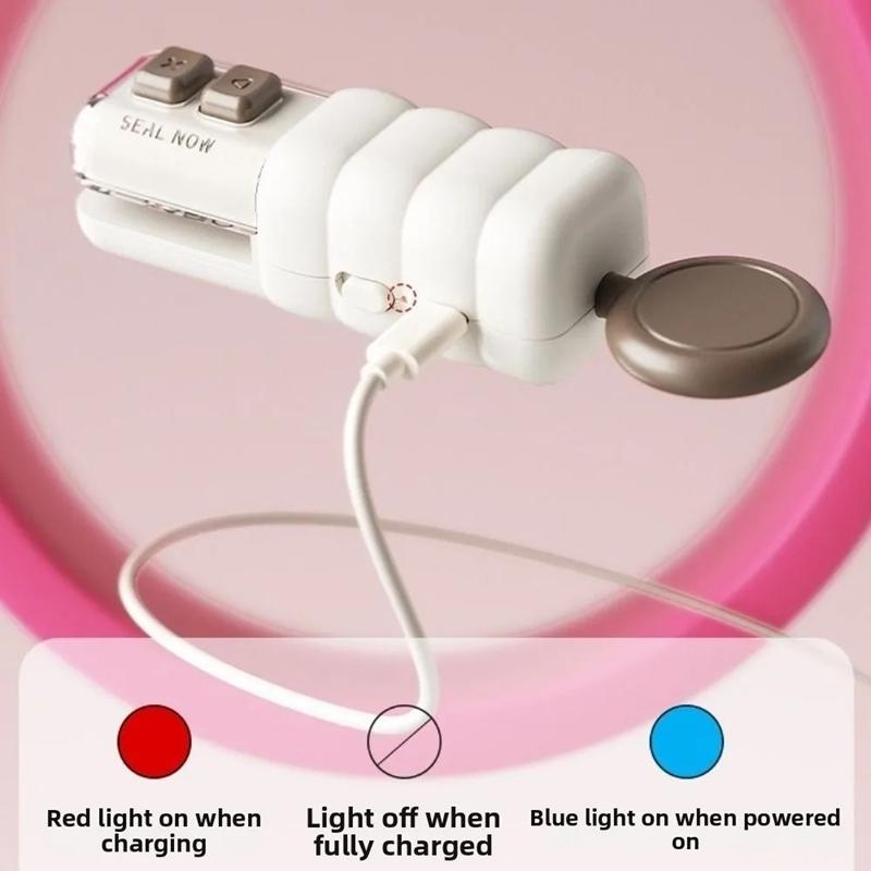 Magnetic Sealing Machine Portable Bag Sealer Mini Sealing Machine for Food Freshness Magnetic Bottle Opener Bag Clips Portable