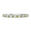 Peridot Eternity Band Ring - Sterling Silver