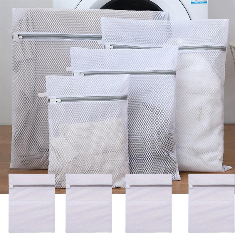 10/5 Pièces Sacs à Linge en Maille, Sacs de Lavage en Maille, Structure en Maille Durable avec Fermeture Éclair Robuste, Convient pour Lingerie, Vêtements Délicats