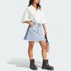 Adidas Originals Frayed Denim Skirt Women Bottoms Light-Blue-Gray IU2509