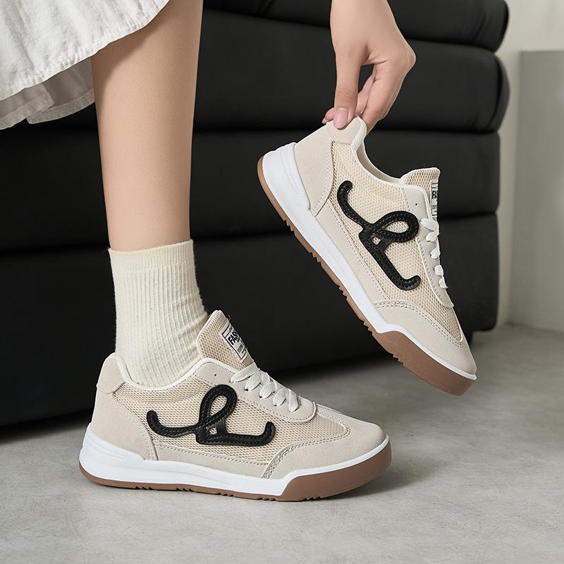 

Летняя новая обувь, балетки, нескользящая обувь для студентов, кеды Forrest Gump, повседневная обувь, туфли-одиночки, женская обувь 40 бежевый