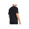 Under Armour Comfortable Soft Slit Design Sports Short Sleeve T-Shirt Men Tops Black 1382804-001