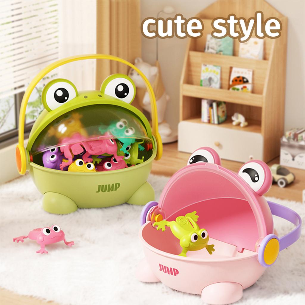 Children's Jumping Little Frog Baby Educational Press-and-jump Frog Can Jump Green Toad Parent-child Toy Interactive Game