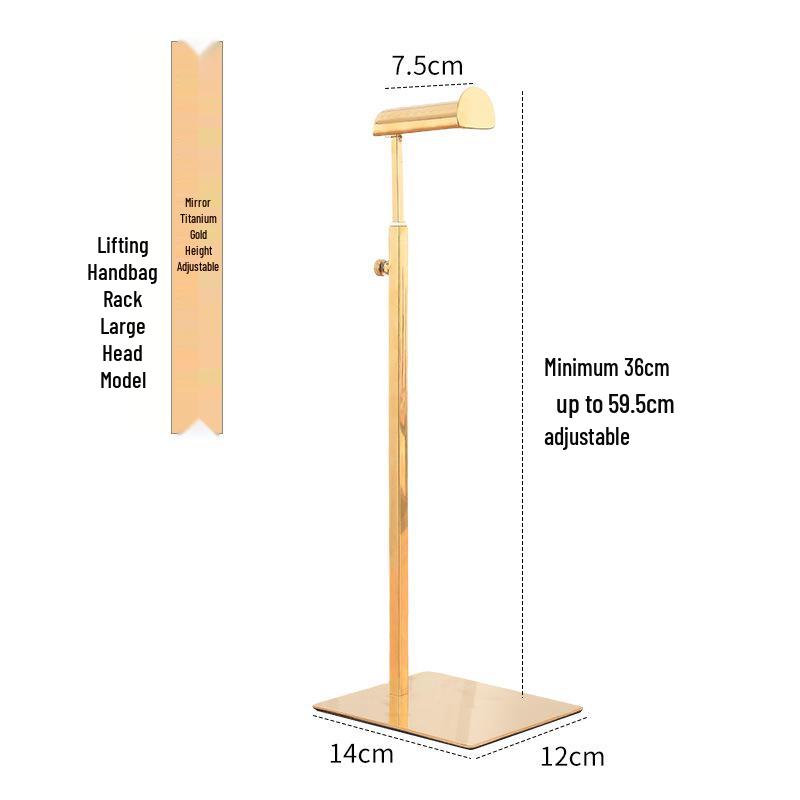 Stainless Steel Adjustable Multi-functional Bag Display Stand for Clothing Stores - 2025 New Style