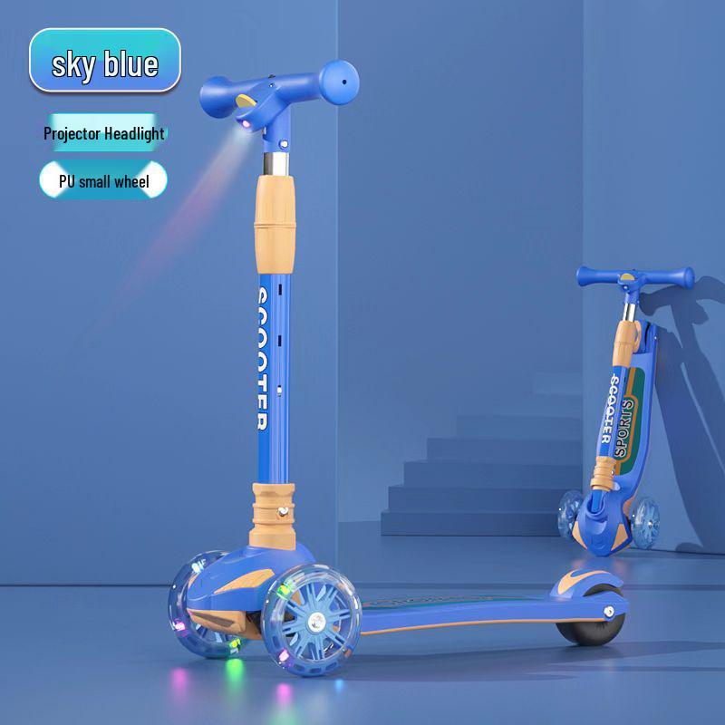 

Дитячий складний самокат з підсвічуванням для віку 2-12 років - Ідеальний подарунок для початківців