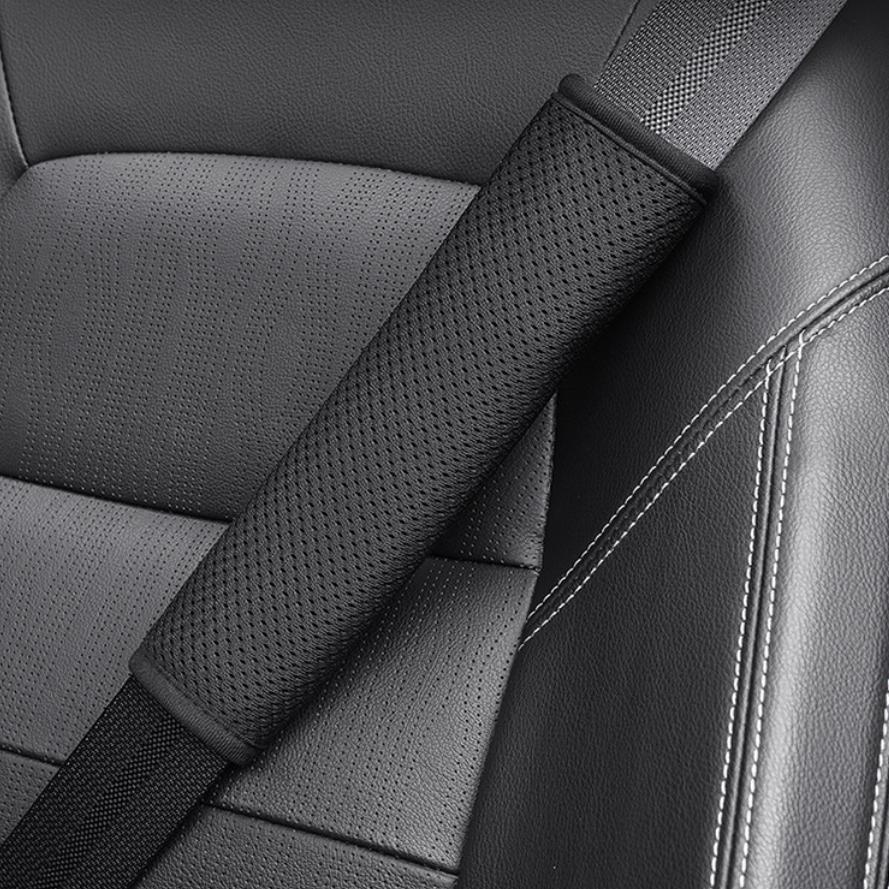 

1 шт., чехол для ремня безопасности автомобиля из искусственной кожи с тиснением, декомпрессионный комфорт, автомобильные аксессуары, защитный чехол для ремня безопасности