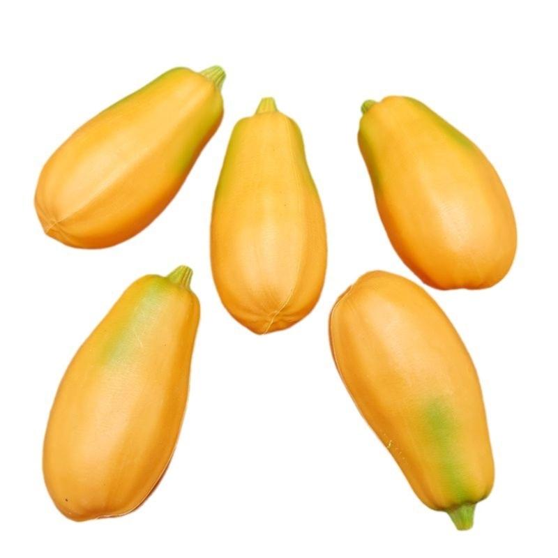 Fake Pawpaw Artificial Pawpaw Realistic Fruit Model Simulation Pawpaw for Kitchens Party Decorations Photography Props